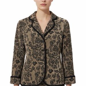 Dressbarn Jacket Womens 10 Tapestry Damask Jacquard Rococo Victorian Royalcore